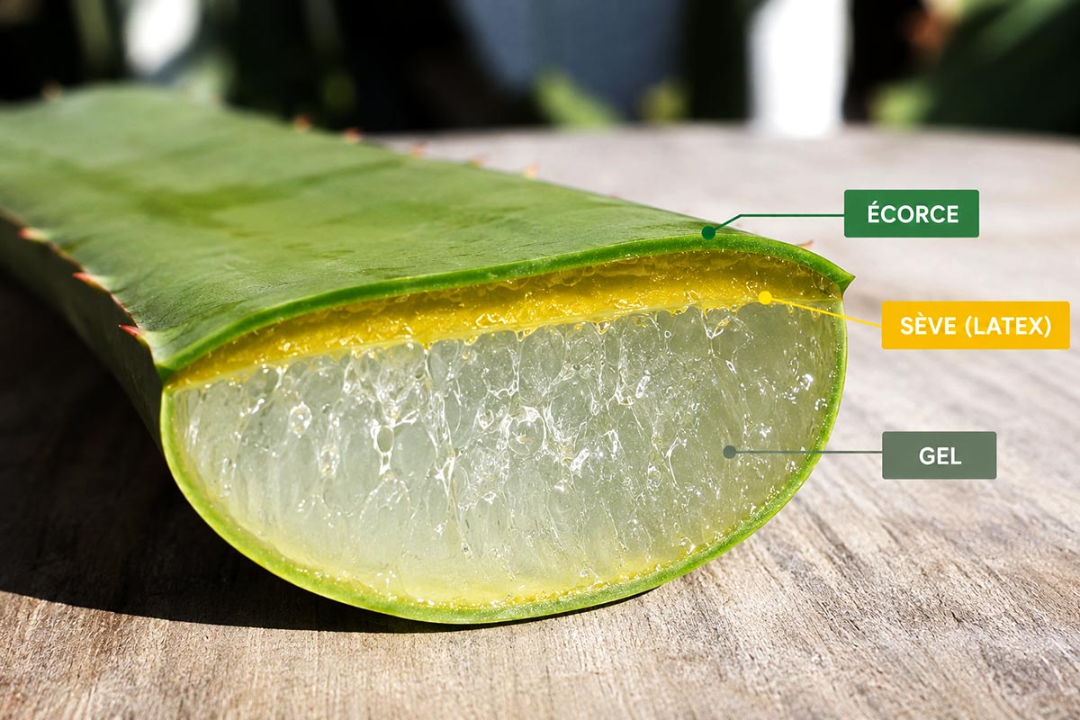 Gel d'aloe vera et sève : ne pas les confondre